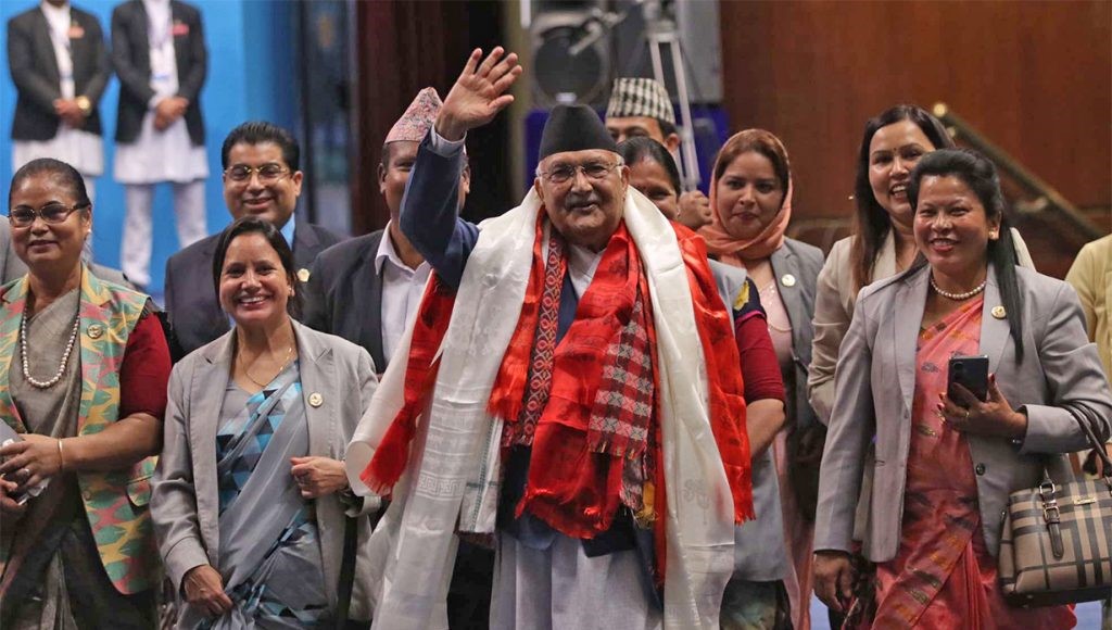 प्रधानमन्त्री ओलीलाई संसदमा दुइतिहाई बहुमत